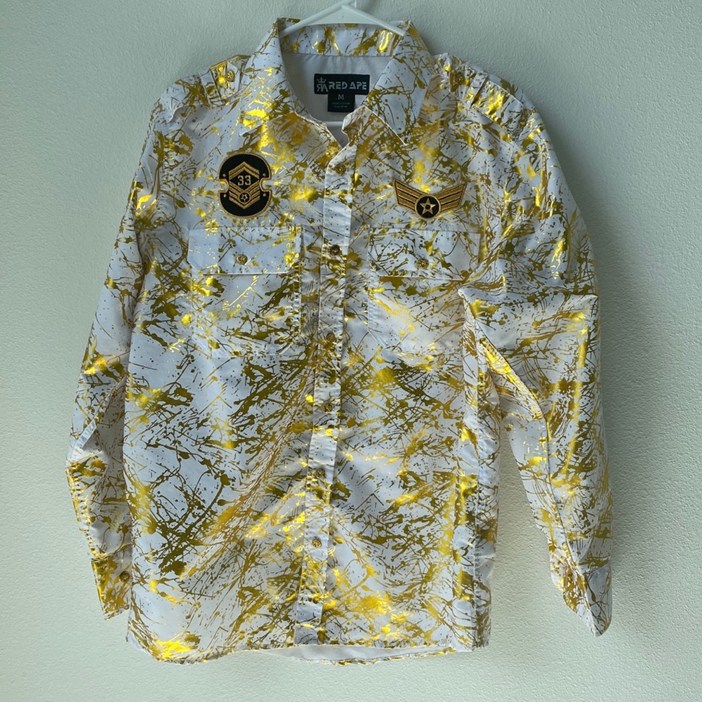 Red Ape men’s button down shirt size M